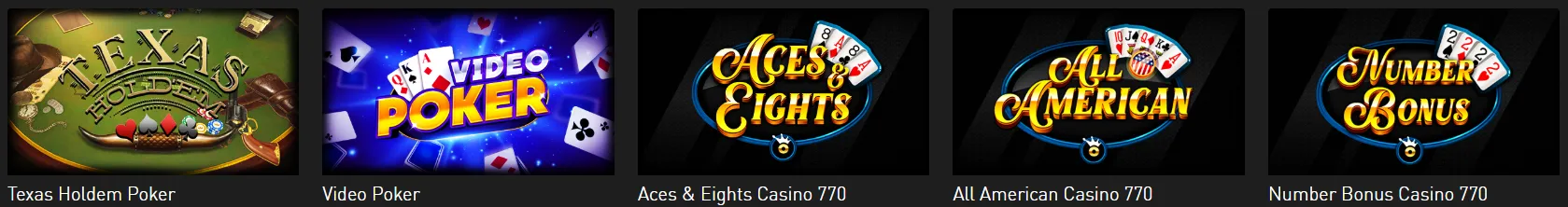 Live poker at Casino 770